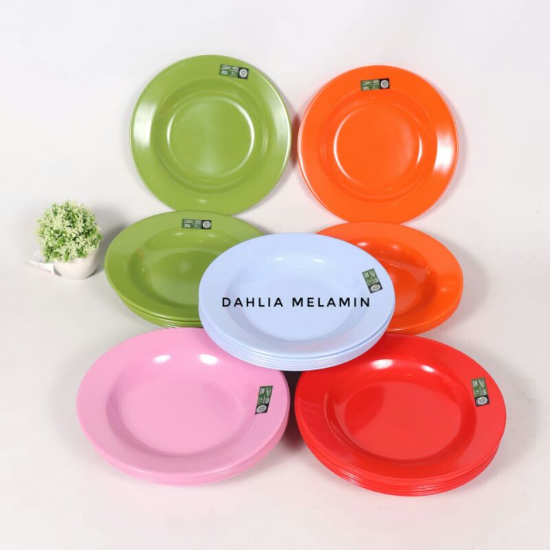 Piring melamin Golden flying fish 9"