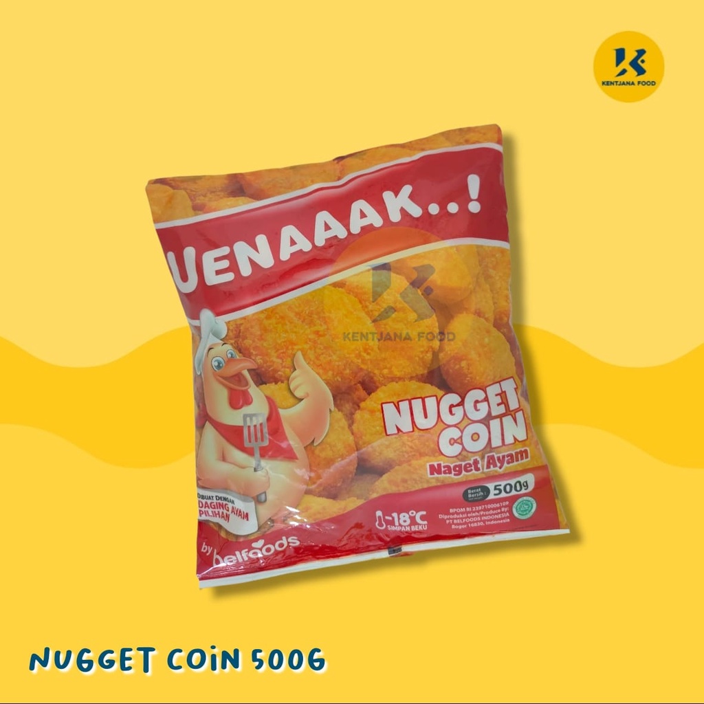 

Belfoods nugget ayam; nugget coin 500 gram