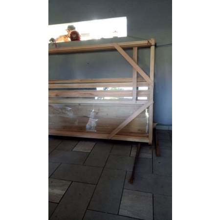 Kusen Pintu Utama Gandeng Jendela 1 Sisi Custom-Kusen + Kaca Saja