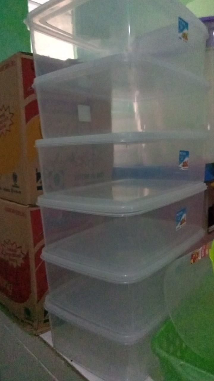 (6pcs) Kotak Donat Kmp / Mutiara Pack 2000mil / Box Serbaguna / Wadah