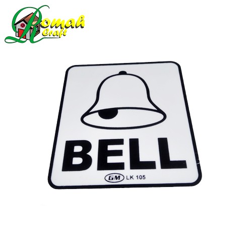 

Lable stiker Ukuran S Bell tebal Alloy PVC Lable UK.S1