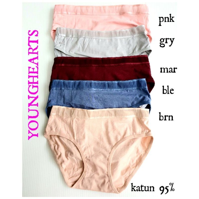 CD WANITA / CELANA DALAM KATUN YOUNGHEARTS 358/9