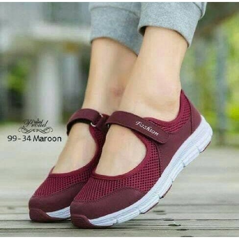 Amazeus Mega Sepatu Wanita Kets Olahraga Kasual Casual Poxing Prepet Polos Simple Sporty Murah Putih