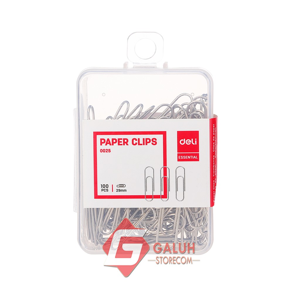 

Deli Paper Clips 0025 100pcs