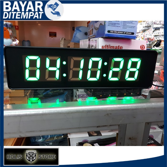 JAM DIGITAL LED HIJAU JH 828