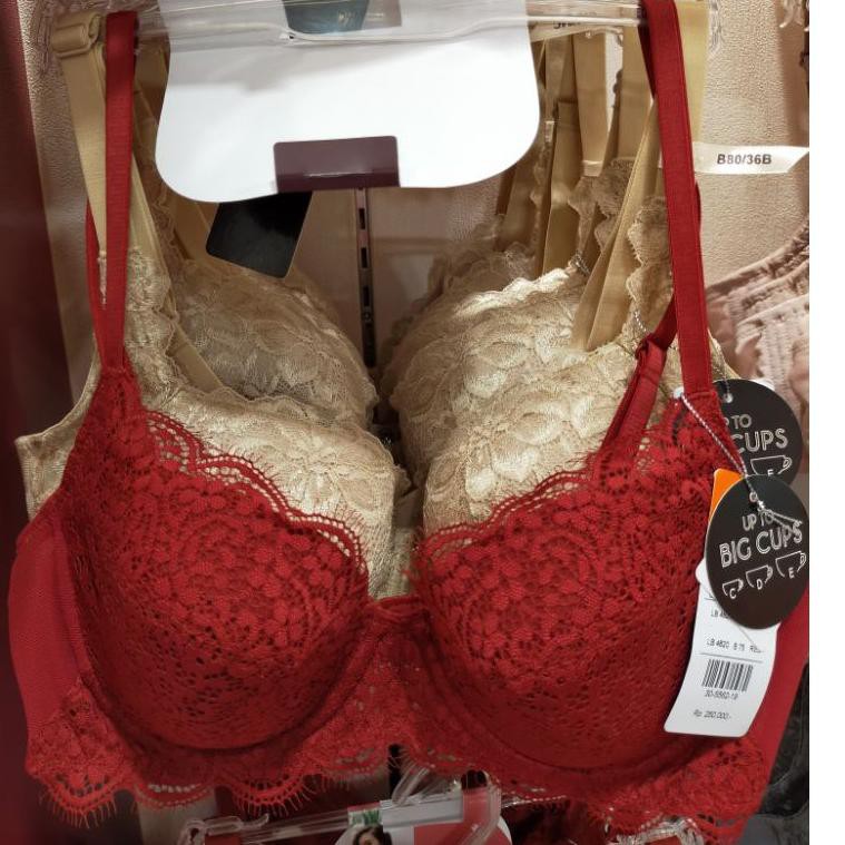Paling Diminati SALE ‼️ ORIGINAL ️LULUDI WACOAL BRA KAWAT 3/4 CUP AKSEN LACE RENDA MERAH HITAM CREAM