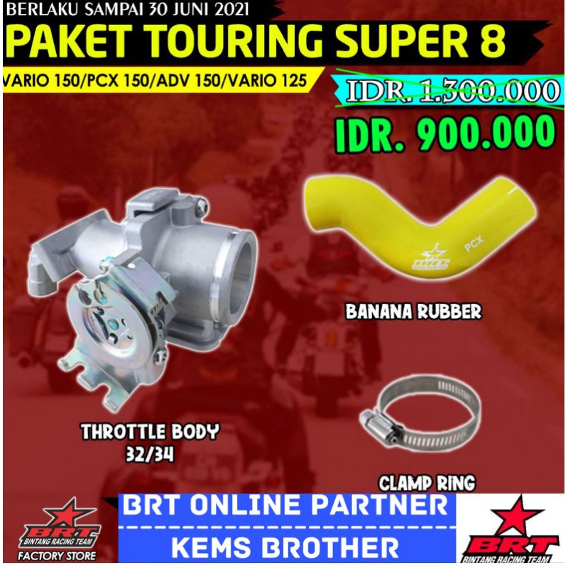 TB THROTTLE BODY PCX 150 VARIO 150 ADV 150 VARIO 125 BRT 32MM DAN 34MM PLUS VELOCITY