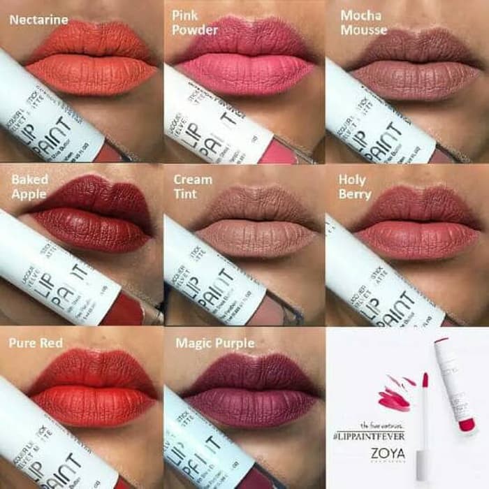 Zoya Lip Paint Lipstik Matte Cair Promo Till 1july Shopee Indonesia Lipstik matte dari zoya