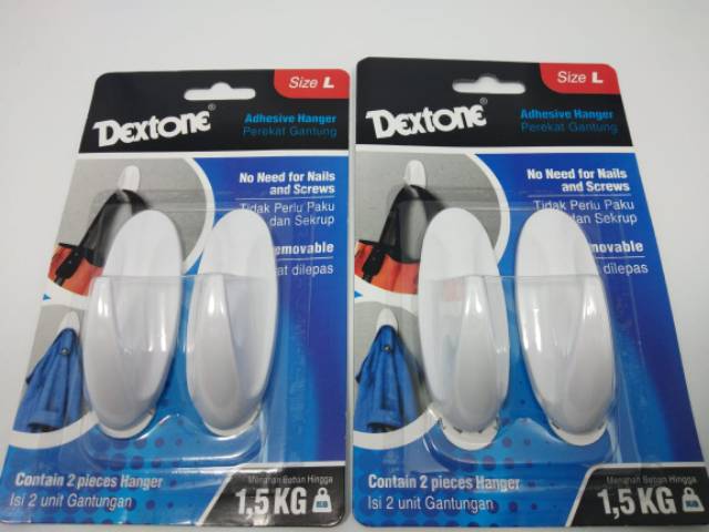 GANTUNGAN BAJU DEXTONE/CANTOLAN DINDING BAJU/PEREKAT GANTUNG DINDING/KAPSTOK TEMPEL/ADHESIVES HANGER