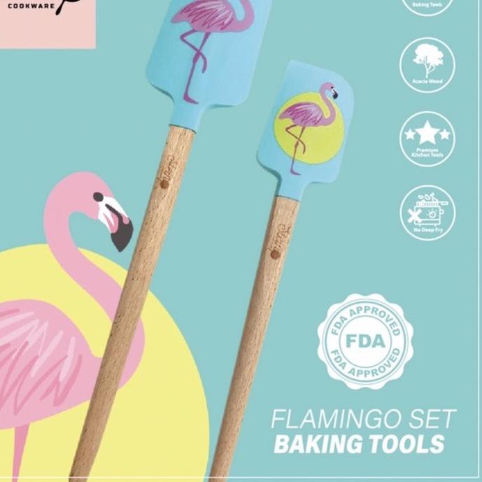Terbaik SteinCookWare Stein Spatula Muffin / Flamingo Set ..