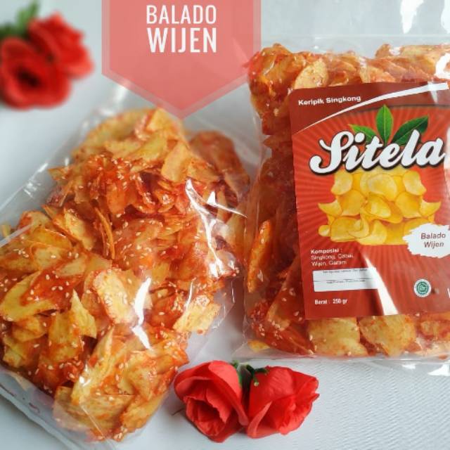 

KERIPIK SINGKONG SITELA RASA BALADO WIJEN