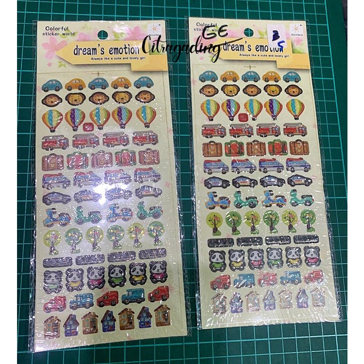 

STICKER ANAK MURAH WARNA LAKI KARAKTER LUCU BERWARNA SOUVENIR KADO ECER PRAKARYA DIY LUSIN ECER MURAH