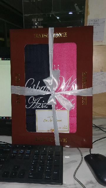 Promo Gift Box Couple 2pcs Handuk Dewasa