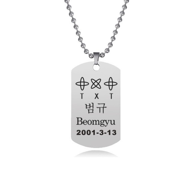 Kalung Rantai KPOP TXT Yeonjun Soobin Beomgyu Taehyun Hueningkai