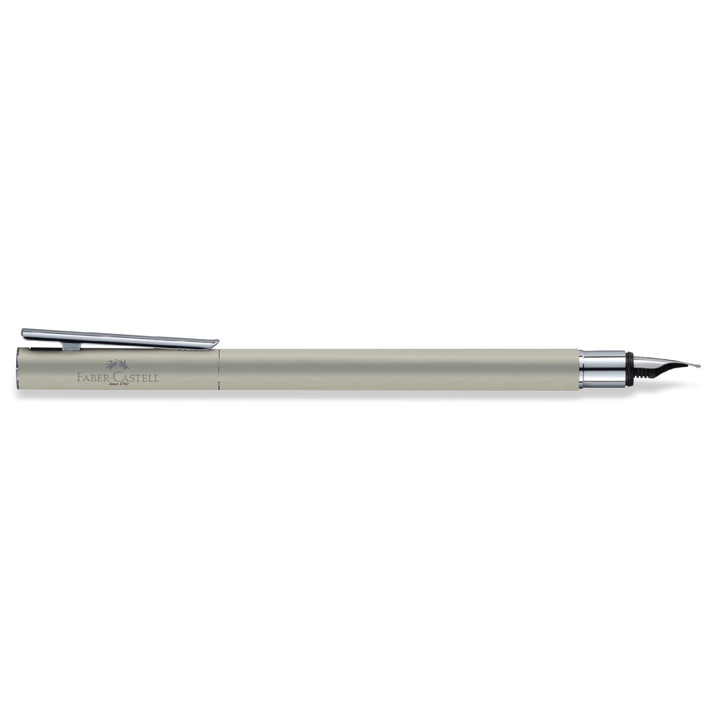 Faber-Castell Neo Slim Fountain Pen M Stainless Steel, Matt