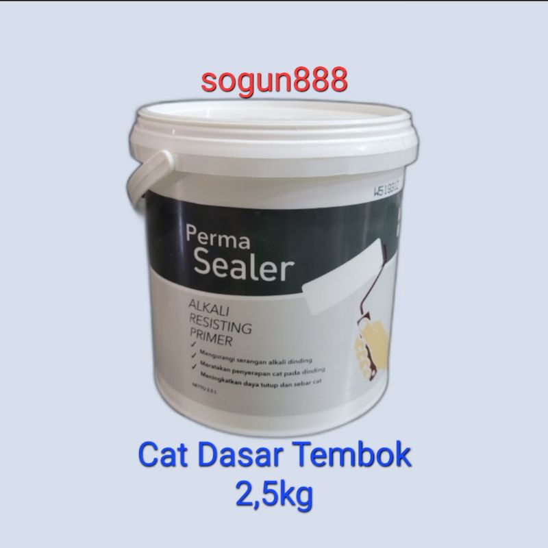 Cat Dasar tembok. Alkali resisting primer. Pengganti plamir tembok.