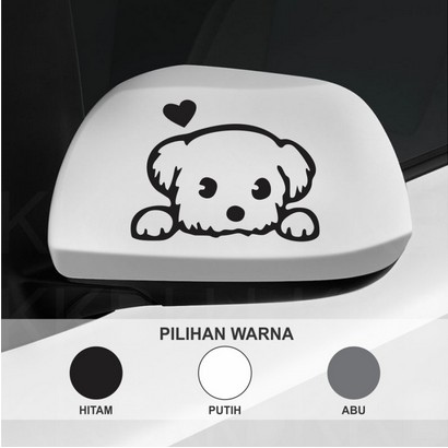 Stiker Spion Mobil Motor Anjing Pudel Puddle Car Cutting Sticker Vinyl