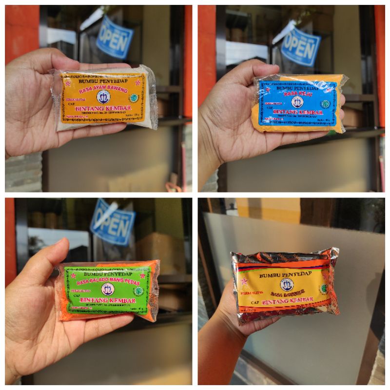 

[ DE VINCA ] Bumbu Atom Bintang Kembar Sachet Ayam Bawang Keju Jagung Manis Balado Pedas Makaroni