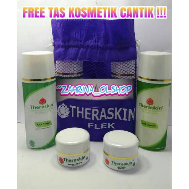 (PAKET/MURAH/ WAJAH /KULIT/SKIN/ ANTI /FLEK /HITAM/NODA/HITAM) CREAM BPOM THERASKIN ORIGINAL GLOWING
