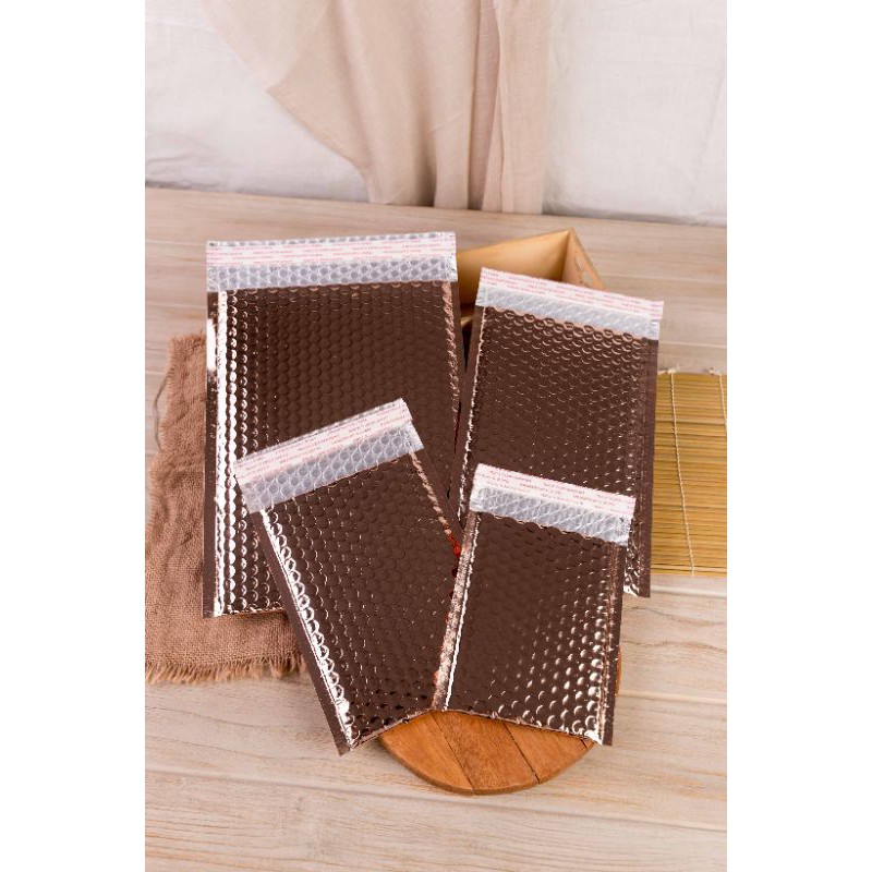 

12 18 Bubble Wrap Envelope / Amplop Pengiriman Bubble Plastik Foil Rose Gold