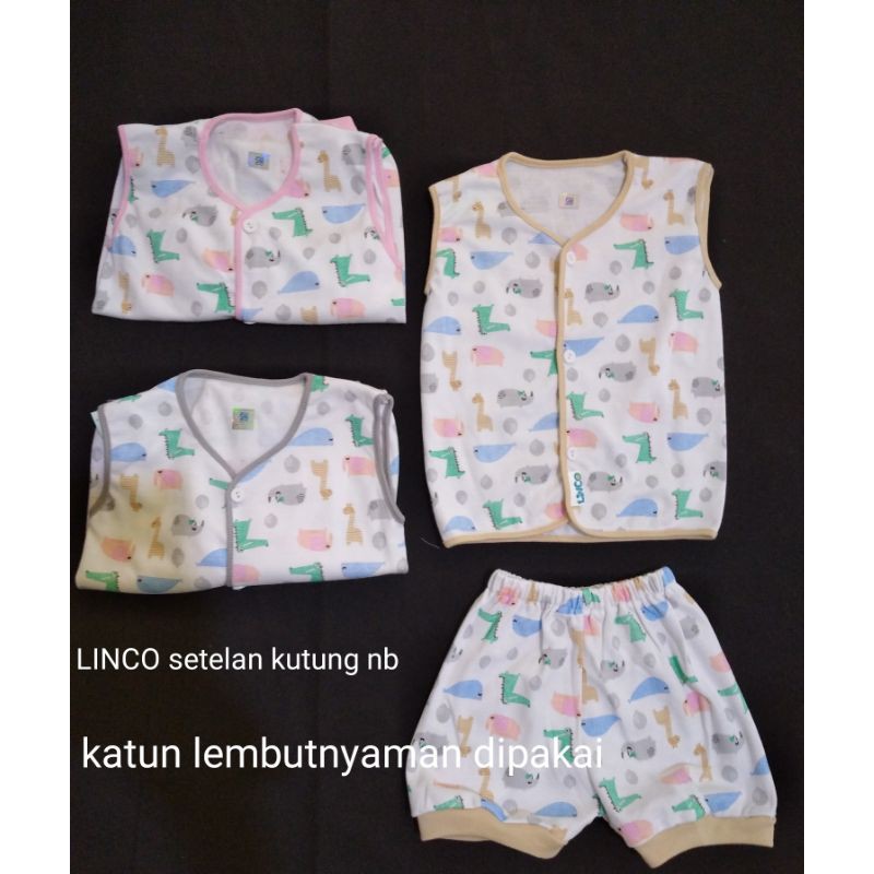 Baju setelan pendek kutung bayi newborn baru lahir stelan