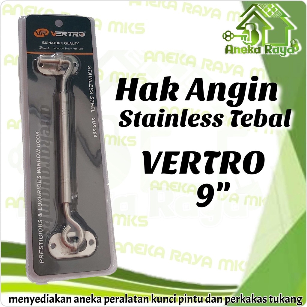 Hak Angin Stainless Tebal Vertro