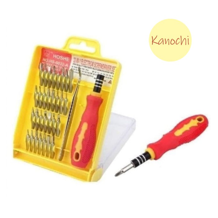 Obeng set toolkit 32in1 lengkap dengan pinset 32 in 1