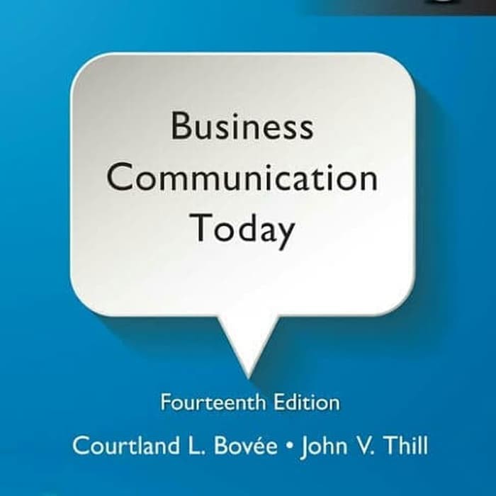 Buku  business communication today 14 edition bovee