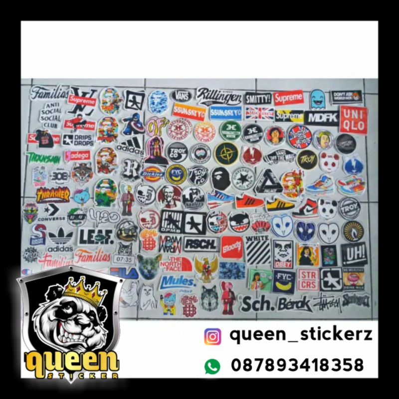 STIKER BRAND MURAH STIKER DISTRO MURAH STICKER HYPEBEAST MURAH