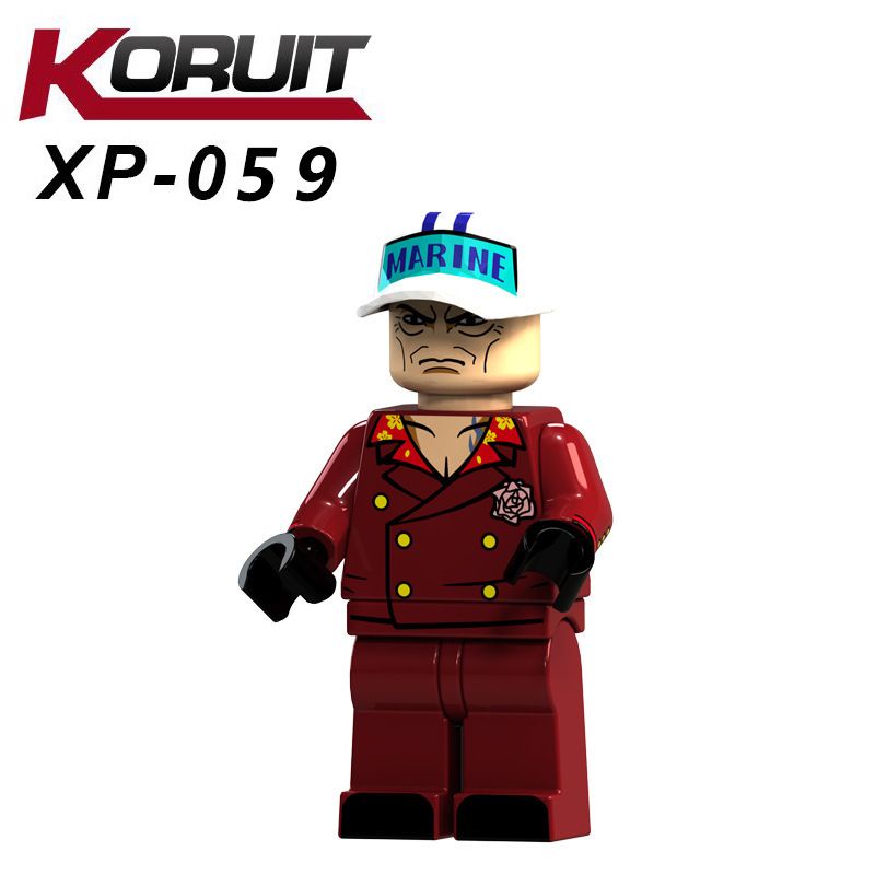 lego bootleg one piece xp059 akainu bukan luffy zoro sanji usop anime manga bajak laut topi jerami