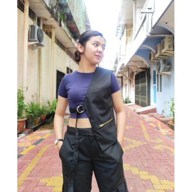 Cora One Side/Half Vest (Rompi satu sisi, setengah badan bahan Ripstop)