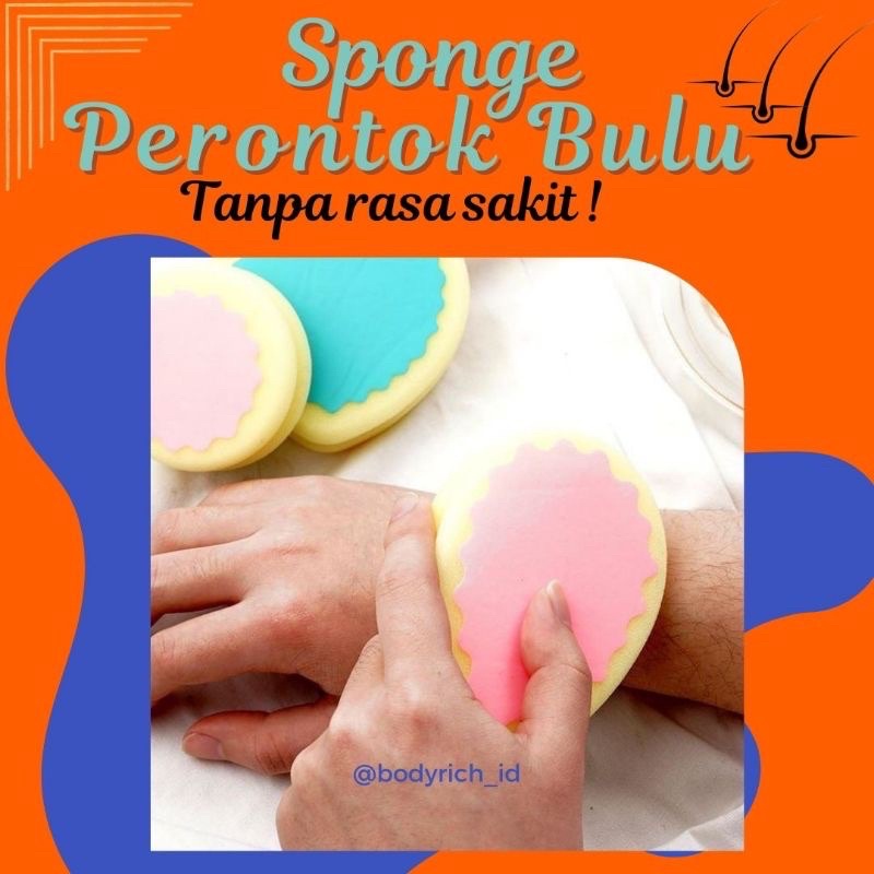 Spons Magic Penghilang Bulu Rambut Yang Efektif Tanpa Rasa Sakit Waxing Polishing Alat Penghilang Bulu Pria Wanita