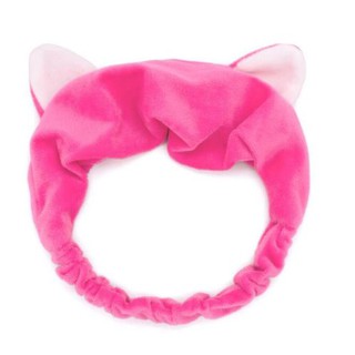 Bahan Lembut Bando Handuk Cute Cat Ears Hair Band Ikat