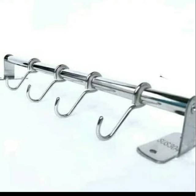 Gantungan dapur SUBRON | gantungan panci stainless SUS 304 panjang 80 cm