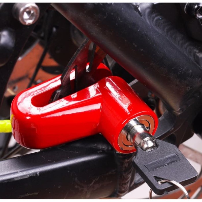 Gembok Kunci Cakram Motor Sepeda Anti Maling Roda Jari-jari