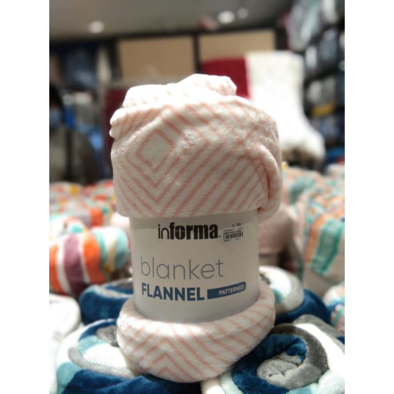 INFORMA Selimut Flanel/Selimut Hangat/Selimut Hotel/Selimut Lembut-Type N - SALMON