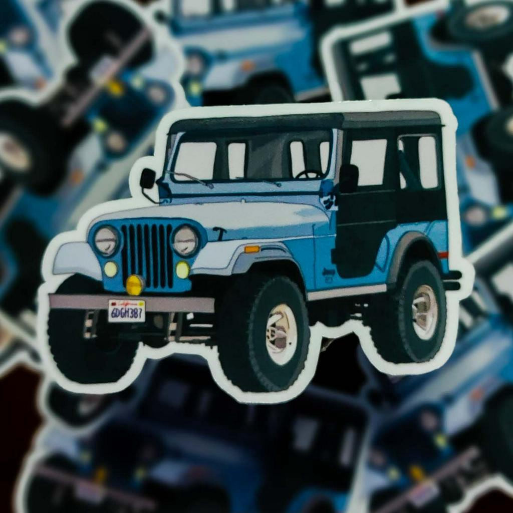 

Sticker Mobil Jeep CJ Kualitas Anti Air Anti Gores Stiker Lucu - Laptop/ Jurnal/ Tumbler/Koper/Cermin/ Kulkas DLL