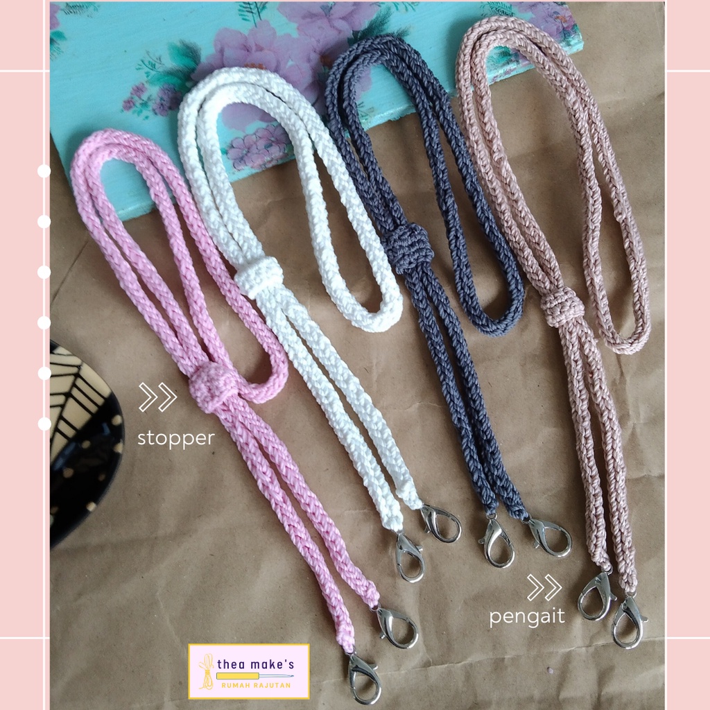 Strap Konektor Masker Rajut / Kalung Masker