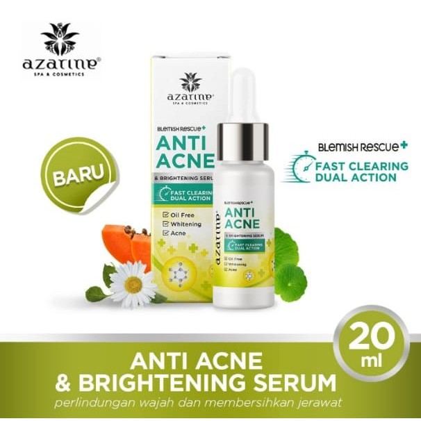 AZARIN ANTI ACNE & BRIGHTENING SERUM 20ML SERUM  WAJAH AZARIN ANTI JERAWAT Prilly Latuconsina Ori