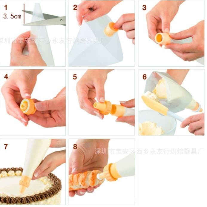 

KUE-PENGHIAS-ALAT- CETAKAN KUE SILICONE SPUIT PLASTIK PREMIUM 23 PCS CREAM ICING SET -ALAT-PENGHIAS-