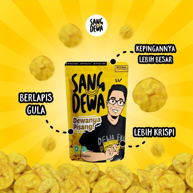 

Kripik pisang sang dewa rasa original