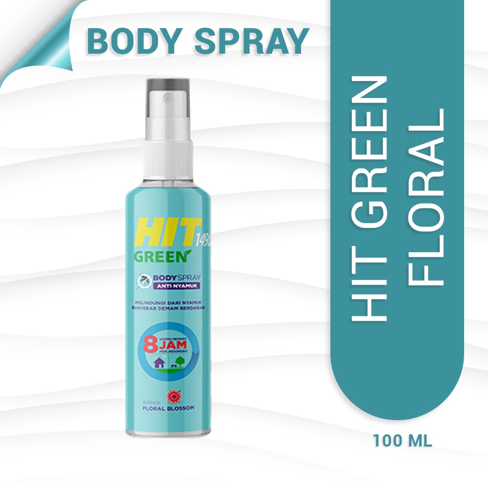 HIT Green Body Spray Floral Blossom 100ml