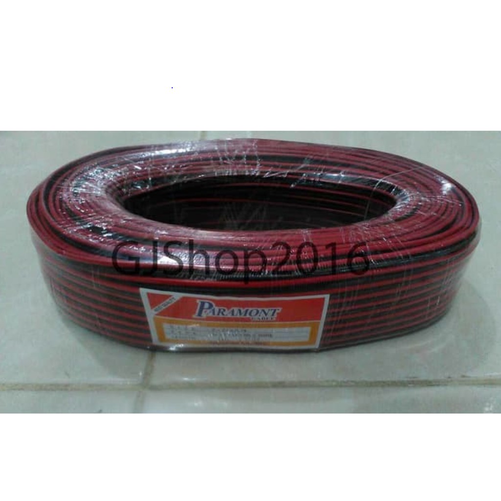 Kabel Merah Hitam NYZ 2x23 2 x 23 Paramont 100 meter