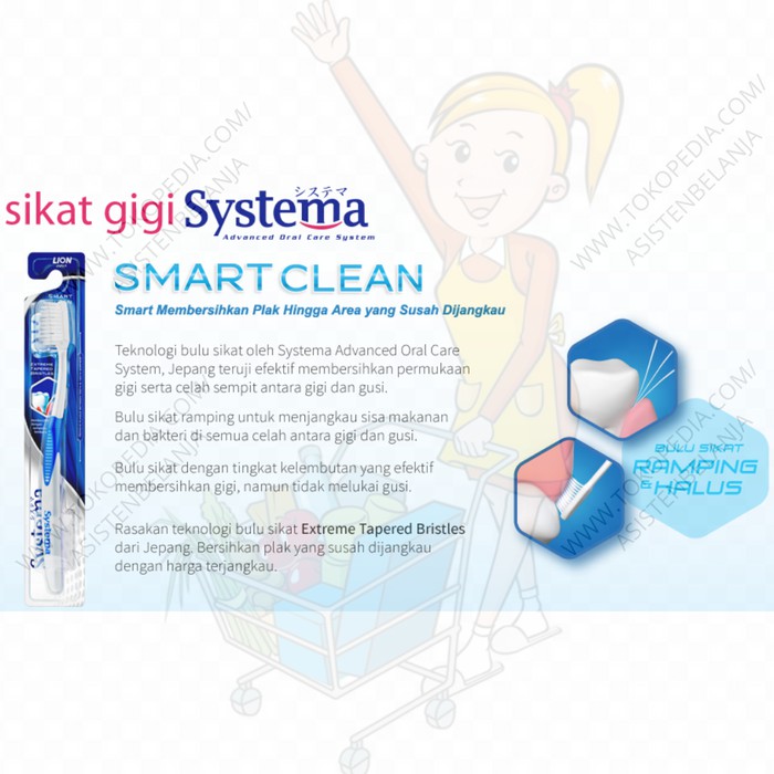 Sikat Gigi SYSTEMA Smart Clean Soft isi 3 Toothbrush Kemasan Hemat isi3