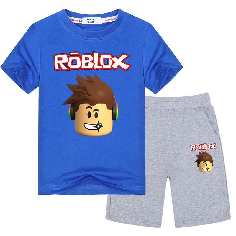 Big Boys 2 Piece Roblox Games Clothes Sets Summer Short Sleeved T Shirt And Shorts Cotton Kids Sets - bad boy 2 oficial t shirt roblox