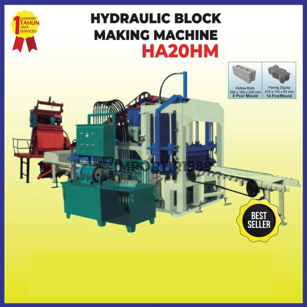 Jual Mesin Cetak Batako Paving Blocks Hydraulic Machines Pembuat Paving ...