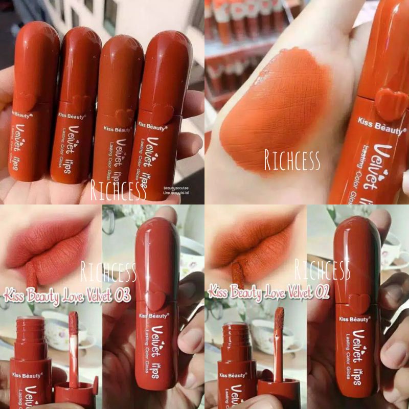 [BISA PILIH WARNA][ORIGINAL THAILAND] LIP VELVET KISS BEAUTY 8WARNA