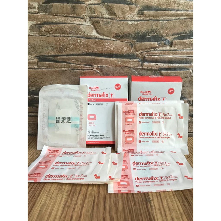 Dermafix Plester Onemed (5x7cm) Ecer / Plester Transparan