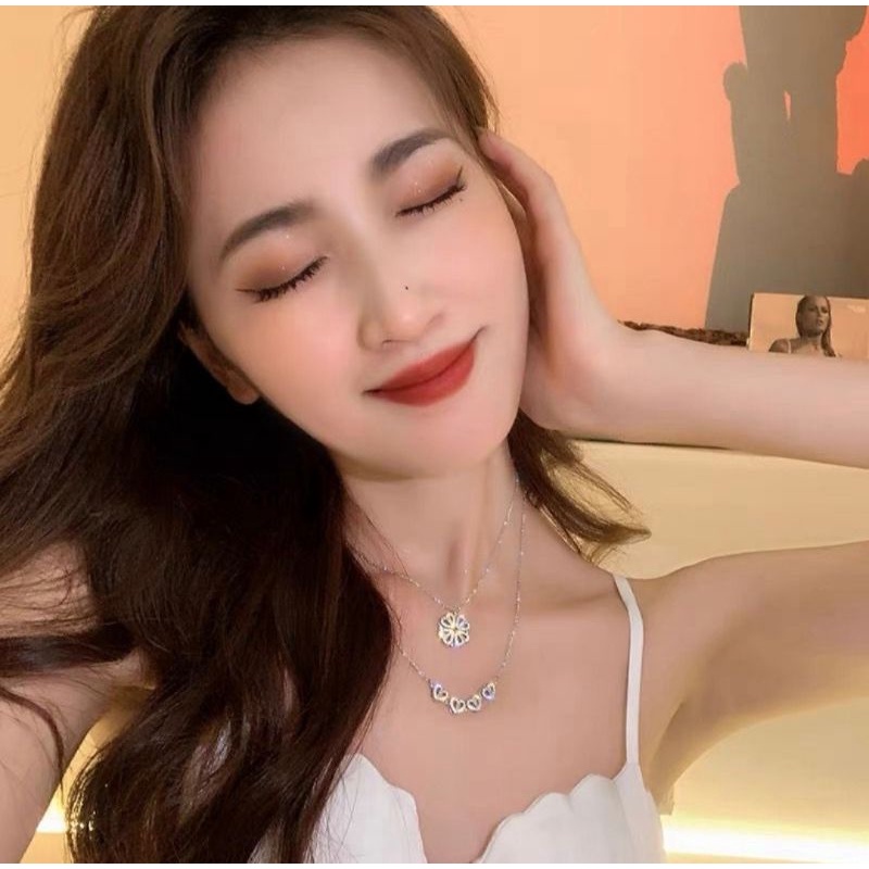 Kalung Permata Love Unik Titanium Antikarat Premium