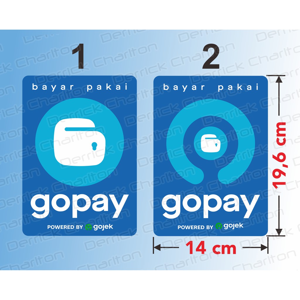 

Sticker G0 Pay stiker G0pay pembayaran digital non tunai cashless 14 x 19,5 cm